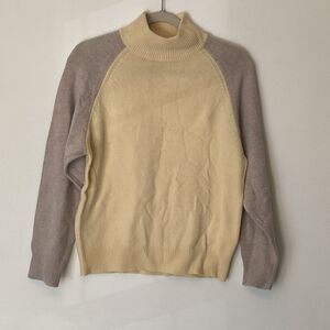 Club Monaco Wool Blend Colorblock Mock Neck Sweater Size XS